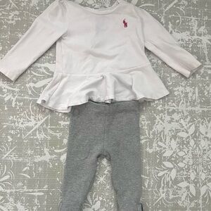 Ralph Lauren Cream Baby Top